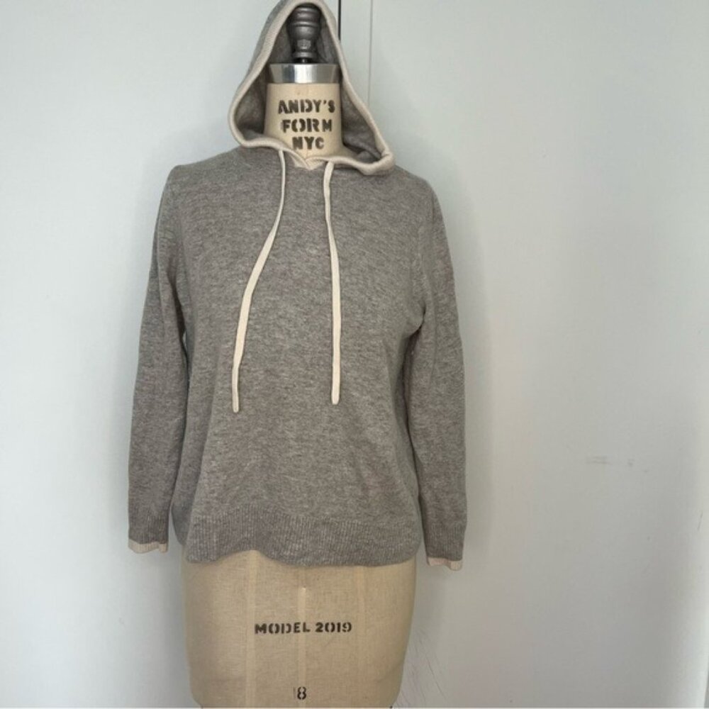SUMMERSALT  Wool/Cashmere Hooded Grey Sweater Size Medium‎